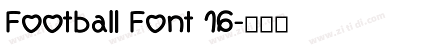 Football Font 16字体转换